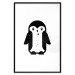 Poster Funny Penguin - black and small penguin on a solid white background 135219 additionalThumb 5