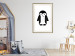 Poster Funny Penguin - black and small penguin on a solid white background 135219 additionalThumb 6