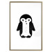 Poster Funny Penguin - black and small penguin on a solid white background 135219 additionalThumb 4