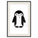 Poster Funny Penguin - black and small penguin on a solid white background 135219 additionalThumb 27