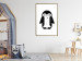 Poster Funny Penguin - black and small penguin on a solid white background 135219 additionalThumb 14