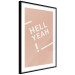 Poster Hell Yeah! - white English texts on a light pastel background 135619 additionalThumb 24