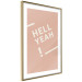 Poster Hell Yeah! - white English texts on a light pastel background 135619 additionalThumb 15