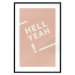 Poster Hell Yeah! - white English texts on a light pastel background 135619 additionalThumb 6