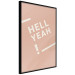 Poster Hell Yeah! - white English texts on a light pastel background 135619 additionalThumb 25