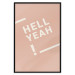 Poster Hell Yeah! - white English texts on a light pastel background 135619 additionalThumb 5