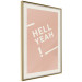 Poster Hell Yeah! - white English texts on a light pastel background 135619 additionalThumb 20