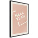 Poster Hell Yeah! - white English texts on a light pastel background 135619 additionalThumb 21