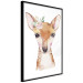 Poster Little Deer - funny portrait of an animal on a white contrasting background 135719 additionalThumb 18