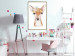 Poster Little Deer - funny portrait of an animal on a white contrasting background 135719 additionalThumb 7