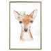 Poster Little Deer - funny portrait of an animal on a white contrasting background 135719 additionalThumb 15