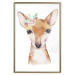 Poster Little Deer - funny portrait of an animal on a white contrasting background 135719 additionalThumb 17