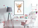 Poster Little Deer - funny portrait of an animal on a white contrasting background 135719 additionalThumb 6