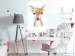 Poster Little Deer - funny portrait of an animal on a white contrasting background 135719 additionalThumb 10