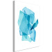 Canvas Art Print Blue shapes - stylized abstraction on watercolor on a white background 136019 additionalThumb 2