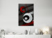 Canvas Print Graphite pipes and white-red semicircles - 3D abstraction 136319 additionalThumb 3