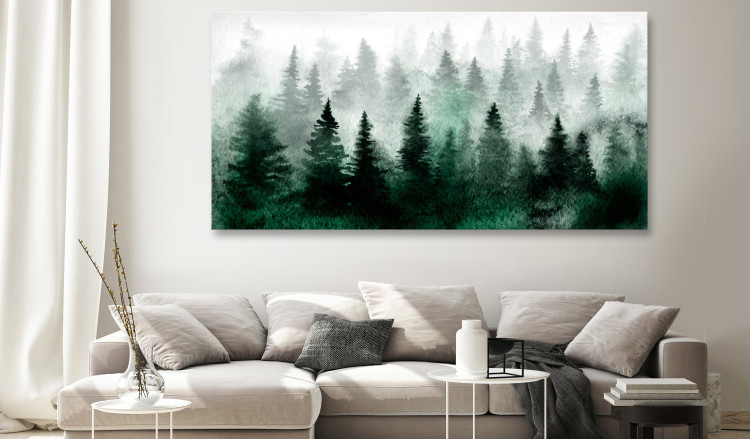 Large canvas print Scandinavian Foggy Forest II [Large Format] 136419 additionalImage 4