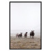 Wall Poster Friends in the Morning - landscape of a field with animals against fog 137919 additionalThumb 5