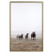 Wall Poster Friends in the Morning - landscape of a field with animals against fog 137919 additionalThumb 27