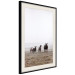 Wall Poster Friends in the Morning - landscape of a field with animals against fog 137919 additionalThumb 19