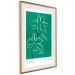 Wall Poster Floral Sketch - English texts and white flowers on a green background 142319 additionalThumb 23