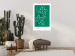 Wall Poster Floral Sketch - English texts and white flowers on a green background 142319 additionalThumb 9