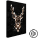 Canvas Golden Antler (1-piece) Vertical - geometric unique abstraction 143719 additionalThumb 6