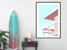 Poster Beach Vacation - Minimalist Pink Lifeguard Tower Against the Sky 144119 additionalThumb 13