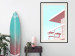 Poster Beach Vacation - Minimalist Pink Lifeguard Tower Against the Sky 144119 additionalThumb 18