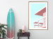 Poster Beach Vacation - Minimalist Pink Lifeguard Tower Against the Sky 144119 additionalThumb 15