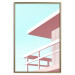 Poster Beach Vacation - Minimalist Pink Lifeguard Tower Against the Sky 144119 additionalThumb 19