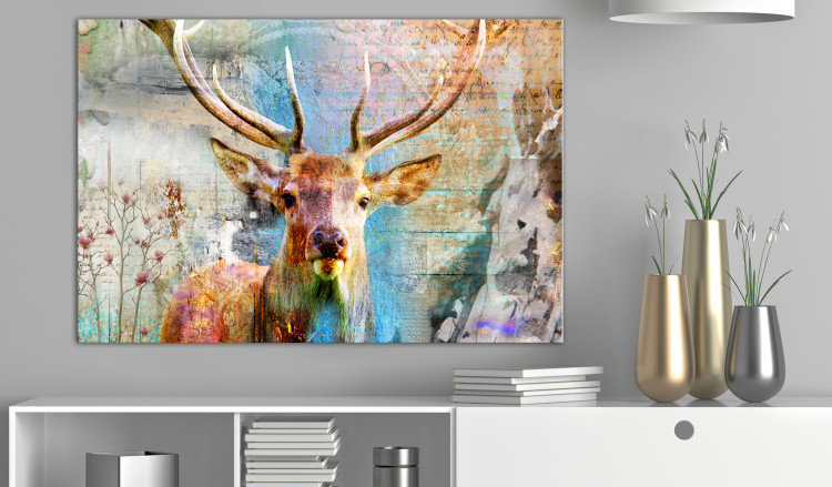Large canvas print Deer on Wood [Large Format] 149119 additionalImage 6