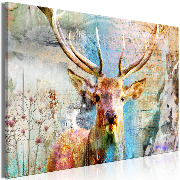 Large canvas print Deer on Wood [Large Format] 149119 additionalImage 3