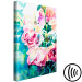 Canvas Print Pink Roses - Bouquet of Flowers and Plants Painted With Watercolor 149819 additionalThumb 6