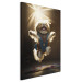 Canvas Print AI Shih Tzu Dog - Jumping Animal Against the Rays of the Sun - Vertical 150119 additionalThumb 2