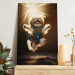 Canvas Print AI Shih Tzu Dog - Jumping Animal Against the Rays of the Sun - Vertical 150119 additionalThumb 5