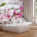 Photo Wallpaper Cherry Blossom - Japanese Motif with Cherry Blossom Flowers in the Center 60719
