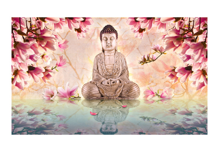 Photo Wallpaper Buddha and magnolia 61419 additionalImage 1