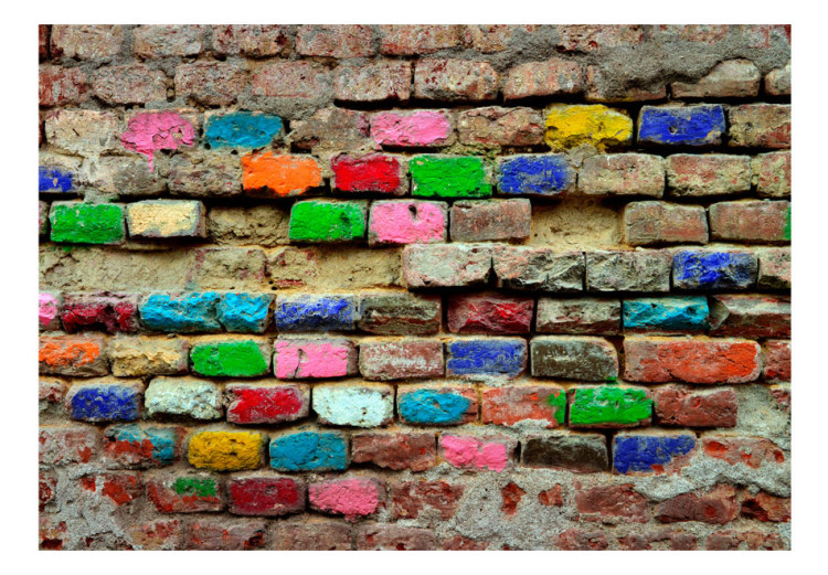 Photo Wallpaper Colourful Bricks 93119 additionalImage 1