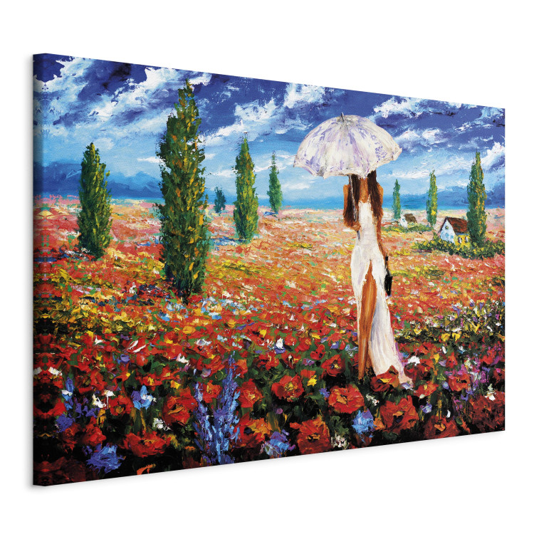 Canvas Print Woman with Umbrella 96019 additionalImage 2