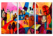 Canvas Colours of the village 107029