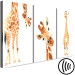 Canvas Art Print Funny Giraffes (3 Parts) 108329 additionalThumb 6