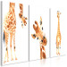 Canvas Art Print Funny Giraffes (3 Parts) 108329 additionalThumb 2