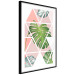 Poster Geometric monstera - abstract composition with tropical leaves 114329 additionalThumb 13