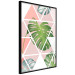 Poster Geometric monstera - abstract composition with tropical leaves 114329 additionalThumb 10