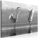 Canvas Print Birds' Love Dance (1-part) - White Swans Reflected in Water 115129 additionalThumb 2