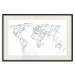 Poster Geometric World Map - continents made up of geometric figures 117229 additionalThumb 19