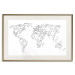 Poster Geometric World Map - continents made up of geometric figures 117229 additionalThumb 20