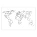 Poster Geometric World Map - continents made up of geometric figures 117229
