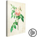 Canvas Print Delicate rose - thorny flower on a bright striped background 117329 additionalThumb 6